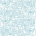 Maid service icons pattern
