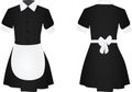 Maid uniform. front and back view