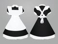 Maid uniform. front and back view