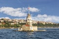 Maiden's Tower (Kiz Kulesi) sunny day Istanbul, Royalty Free Stock Photo