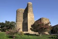 Maiden`s Tower in the old town of Icheri Sheher