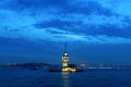 Maiden Tower in the district of Uskudar in Istanbul Royalty Free Stock Photo