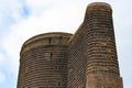 The Maiden Tower: 12th century. A symbol of Baku. Ancient historical buildings of Azerbaijan. Royalty Free Stock Photo