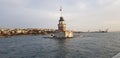 The Maiden's Tower, the symbol of Istanbul, is a palace on a tiny rock