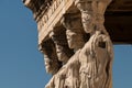 The Maidens or Caryatid Porch of The Erechtheion in The Acropolis of Athens Royalty Free Stock Photo