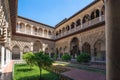 Maidens Courtyard (Patio de las Doncellas) at Alcazar (Royal Palace of Seville) - Seville, Andalusia, Spain Royalty Free Stock Photo