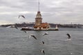 Maidens Tower in Istanbul Royalty Free Stock Photo