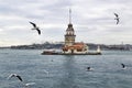 Maidens Tower in Istanbul Royalty Free Stock Photo