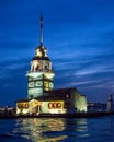 Maidens Tower, Istanbul, Turkey Royalty Free Stock Photo