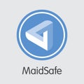 Maidsafe Virtual Currency - Vector Icon.