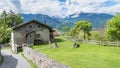 Heididorf, the village of Heidi in Swiss Alps, Switzerland