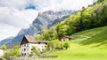 Heididorf, the village of Heidi in Swiss Alps, Switzerland