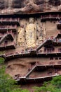 Maijishan Grottoes National Park, Tianshui, China Royalty Free Stock Photo