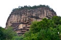 Maijishan Grottoes National Park, Tianshui, China Royalty Free Stock Photo