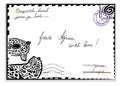 Mail from Africa Royalty Free Stock Photo