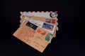 Mail from around the world Royalty Free Stock Photo