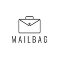 Mail With Bag Business Logo Design Vector Graphic Symbol Icon Sign Illustration Creative Idea