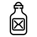 Mail bottle message icon outline vector. Marine floating Royalty Free Stock Photo