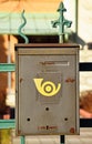 Mail box on the fence Royalty Free Stock Photo