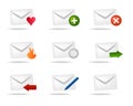 Mail box icons Royalty Free Stock Photo