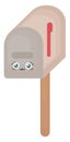 Mail box, illustration, vector Royalty Free Stock Photo