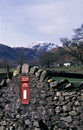 Mail box in Patterdale,Cumbria. Royalty Free Stock Photo