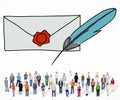 Mail Correspondence Communication Connection Concept Royalty Free Stock Photo