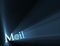 Mail at email symbol light flare Royalty Free Stock Photo