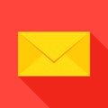 Mail Envelope Flat Icon Royalty Free Stock Photo