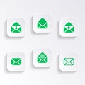 Mail envelope icons