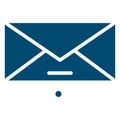 mail, envelope   Isolated Vector icon which can easily modify or edit Royalty Free Stock Photo