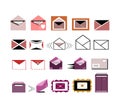 Mail/envelope/letter icons