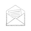 mail envelope message clip art vector illustration