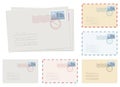 Mail envelope vector design illustration isolated on white background Royalty Free Stock Photo