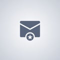 Mail favorites , vector best flat icon