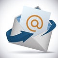 Mail icon design vector illustration eps10 graphic Royalty Free Stock Photo