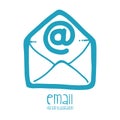 Mail icon design vector illustration eps10 graphic Royalty Free Stock Photo