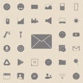 Mail Icon. Detailed Set Of Minimalistic Icons. Premium Quality Graphic Design Sign. One Of The Collection Icons For Websites, Web