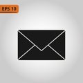 Mail icon. Envelope sign. Vector Illustration. Email icon. Letter icon. Transparent background Royalty Free Stock Photo