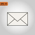 Mail icon. Envelope sign. Vector Illustration. Email icon. Letter icon. Transparent background Royalty Free Stock Photo