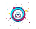 Mail icon. Envelope symbol. Inbox message sign. Royalty Free Stock Photo
