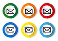 Mail icon. Envelope symbol. Message sign Royalty Free Stock Photo