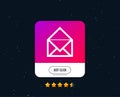 Mail icon. Envelope symbol. Message sign. Vector Royalty Free Stock Photo