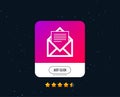 Mail icon. Envelope symbol. Message sign. Vector Royalty Free Stock Photo