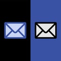 Mail icon great for any use. Vector EPS10. Royalty Free Stock Photo