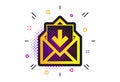 Mail icon. Envelope symbol. Inbox message sign. Vector Royalty Free Stock Photo