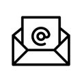 mail icon illustration vector graphic Royalty Free Stock Photo