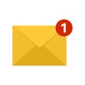 Mail icon. Incoming new email message. Vector Royalty Free Stock Photo