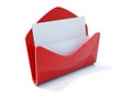 Mail icon with letter Royalty Free Stock Photo