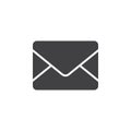 Mail icon , message solid logo illustration, envelope pict Royalty Free Stock Photo